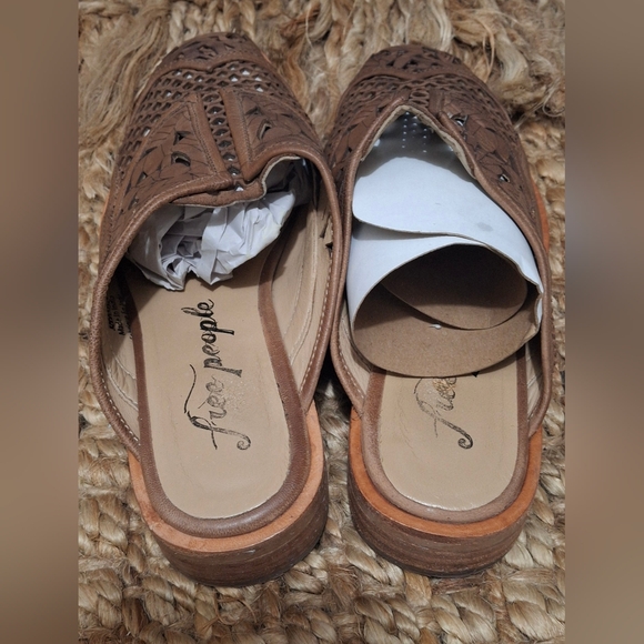 Free People Paramount Leather Cutout Loafers Size 38 lagenlook profesional  37